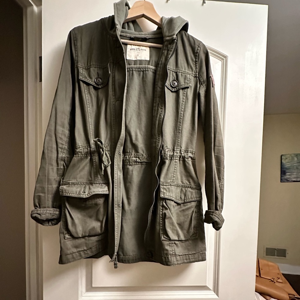 Hollister Utility Green Jacket